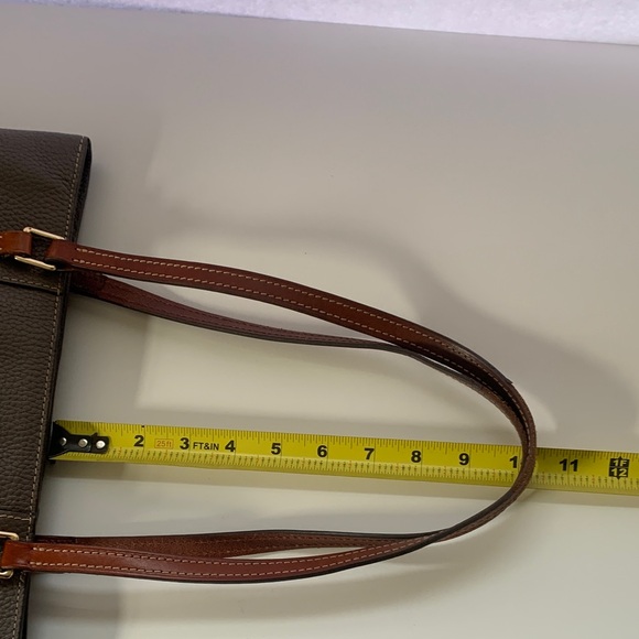 Dooney and Bourke Pebble Grain Lexington Taupe Tote Bag - Picture 7 of 15